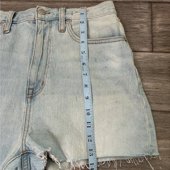 Madewell The Momjean Short Short in Fitzgerald Wash Sz 28 - Picture 11 of 13
